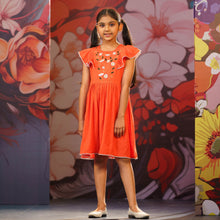 Load image into Gallery viewer, GIRLS FROCK-ORANGE
