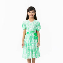 Load image into Gallery viewer, Girls Multicolor Floral Frock
