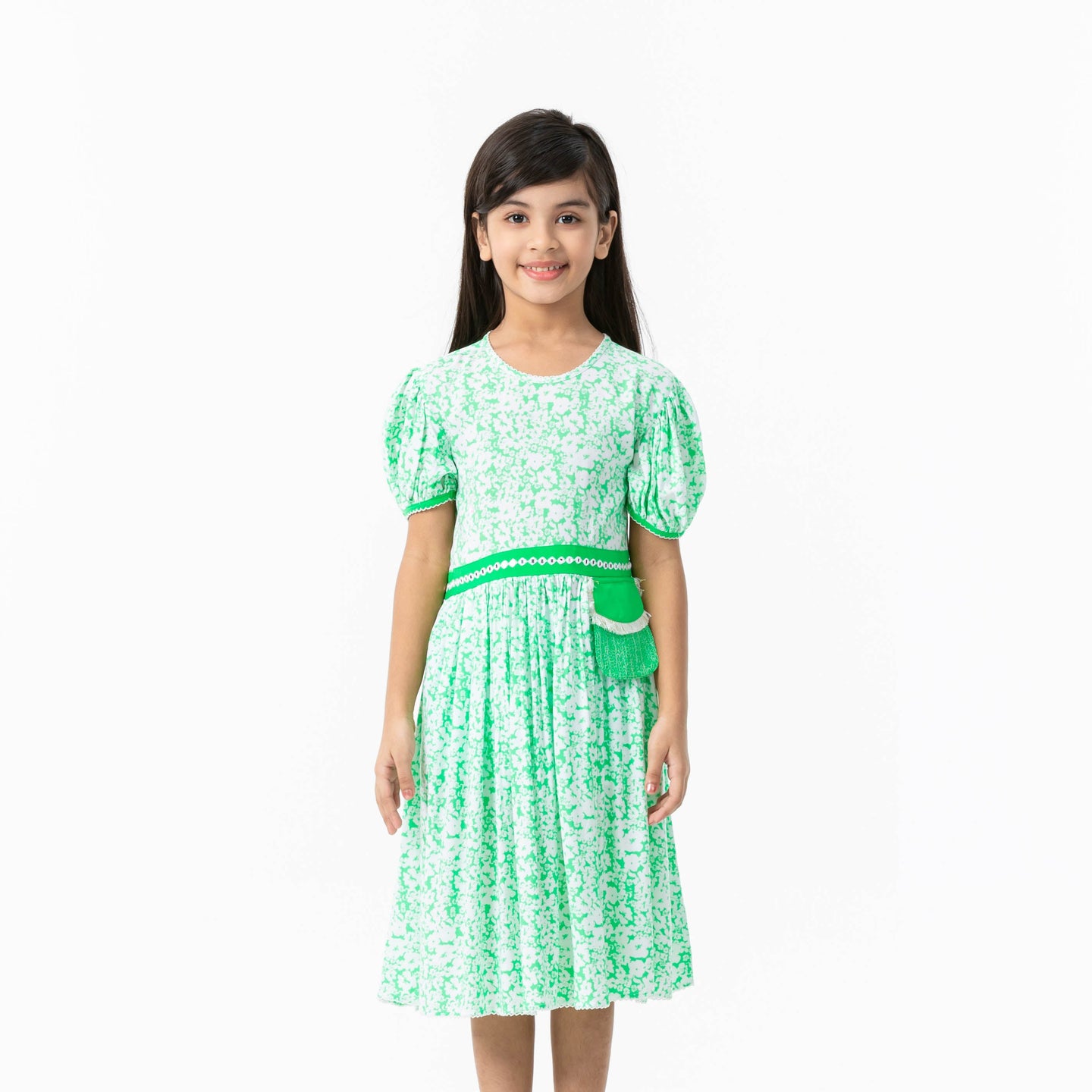 Girls Multicolor Floral Frock