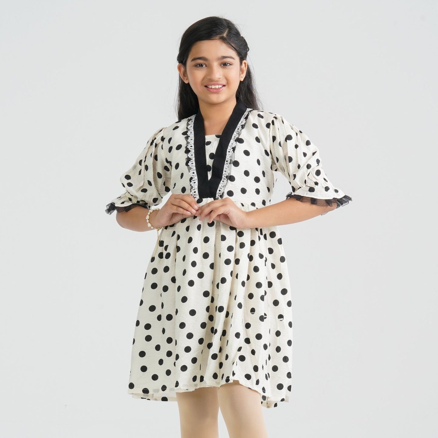 Girl’s Flared Midi Frock