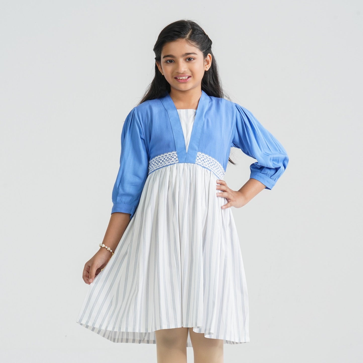 Girl’s Cotton Flared Midi Frock