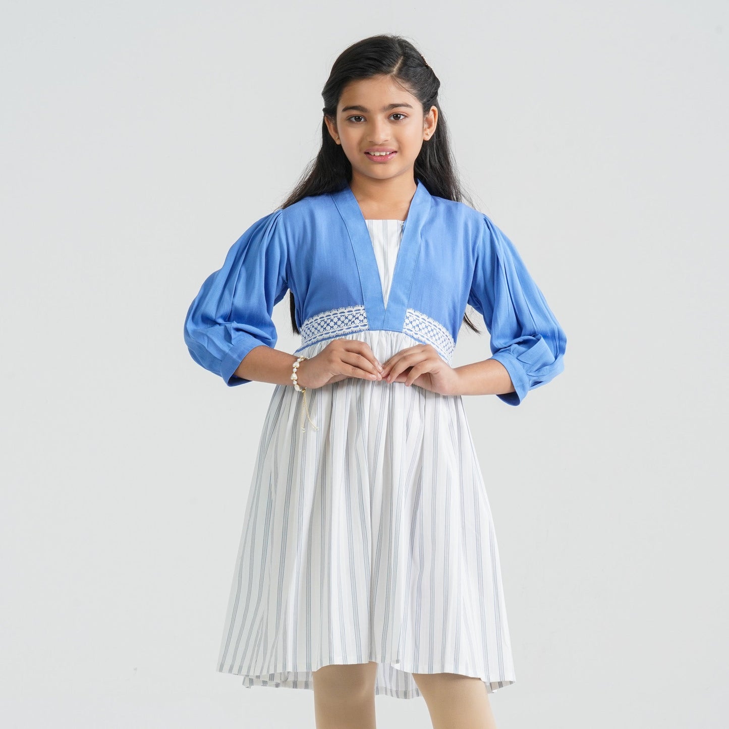 Girl’s Cotton Flared Midi Frock