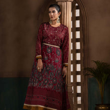 Load image into Gallery viewer, Women’s Maroon Ethnic Gown
