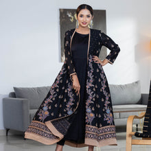 Load image into Gallery viewer, ETHNIC PREMIUM GOWN-BLACK
