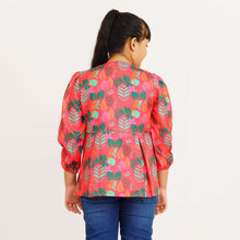 Load image into Gallery viewer, Girls Hot Pink Ethnic Jacket
