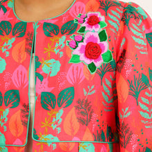 Load image into Gallery viewer, Girls Hot Pink Ethnic Jacket
