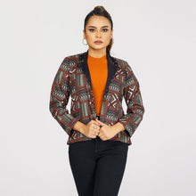 Load image into Gallery viewer, ETHNIC JACKET-BLACK OLIVE
