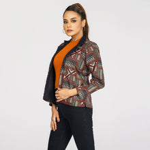 Load image into Gallery viewer, ETHNIC JACKET-BLACK OLIVE
