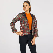 Load image into Gallery viewer, ETHNIC JACKET-BLACK OLIVE
