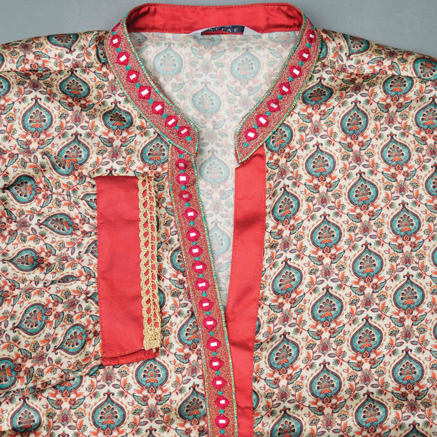 Women Beige Digital Print Kurti