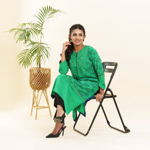 Load image into Gallery viewer, Women Green Screen Print Kurti
