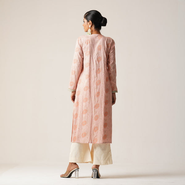 LADIES AVERAGE KURTI-PEACH