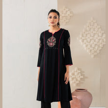 Load image into Gallery viewer, Women’s Black Linen Kurti
