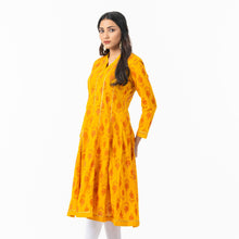 Load image into Gallery viewer, Women Mustard Kurti
