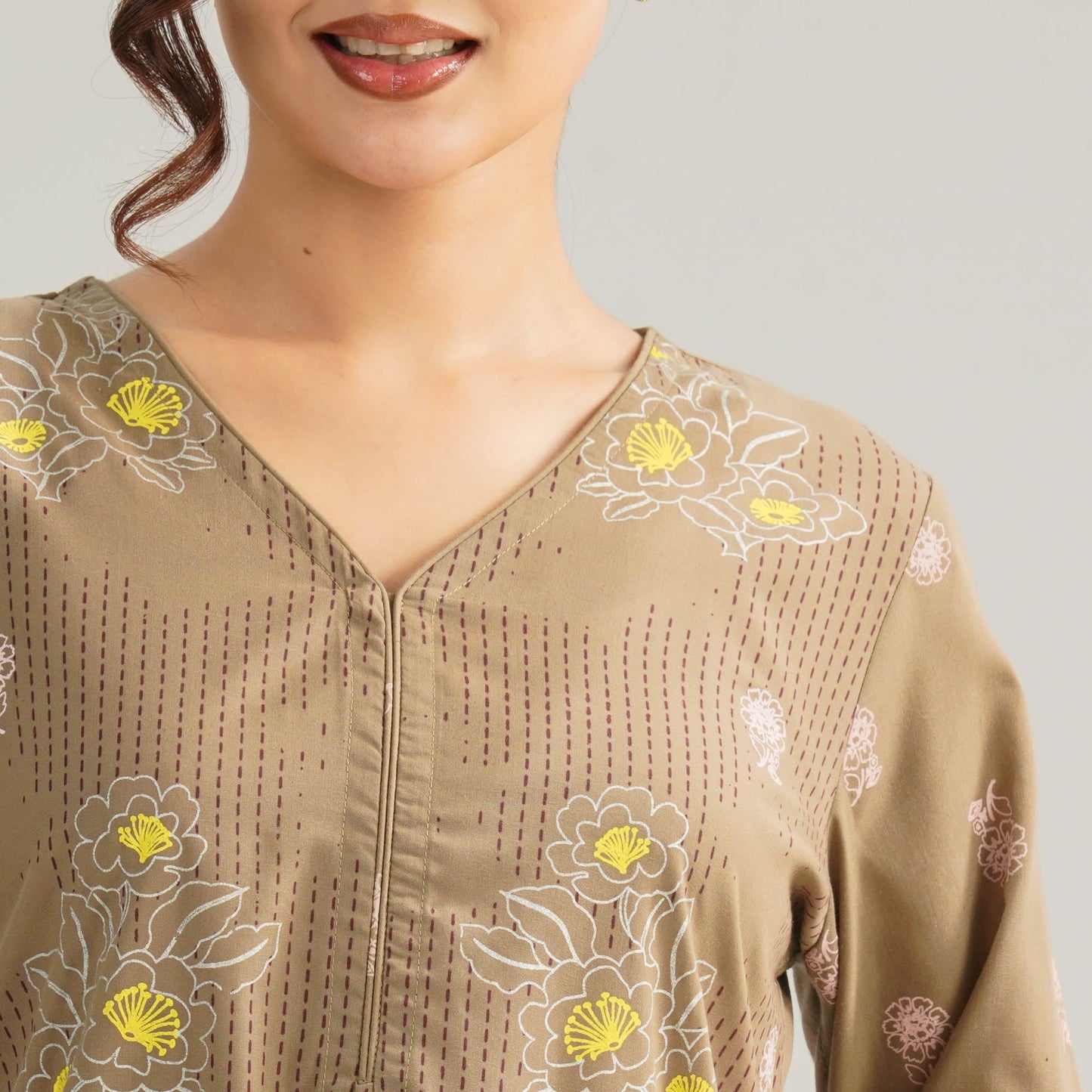 Womens Brown Kurti