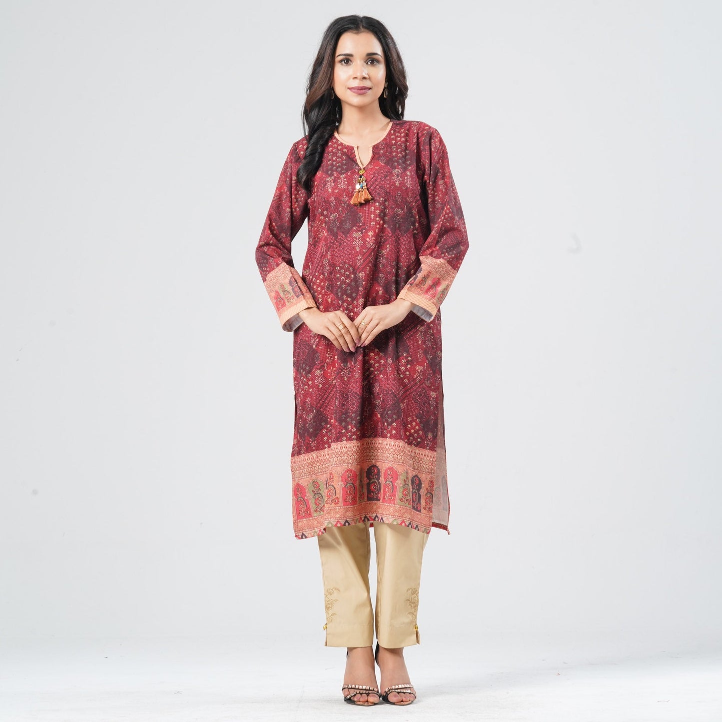 Women Silk Georgette Kurti