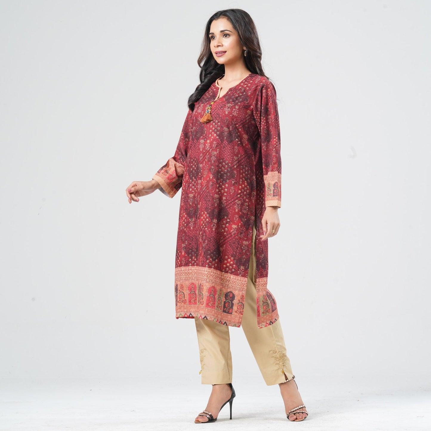 Women Silk Georgette Kurti