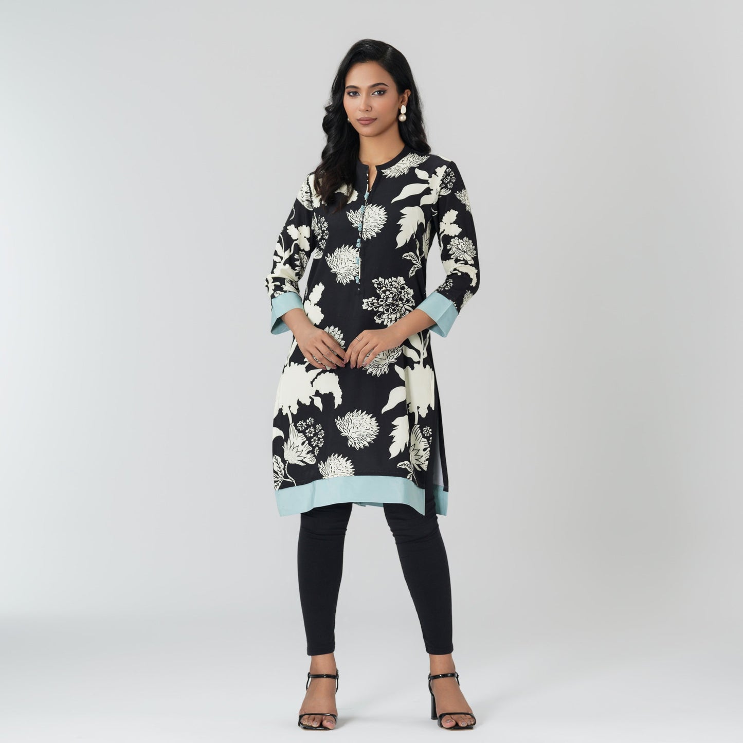 Womens Black Ethnic Kurti