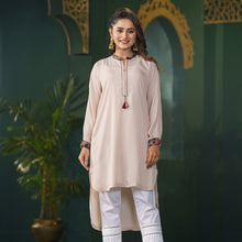 Load image into Gallery viewer, Womens Ethnic Beige Fusion Kurti
