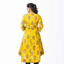 Load image into Gallery viewer, Womens Ethnic Mustard Fusion Kurti
