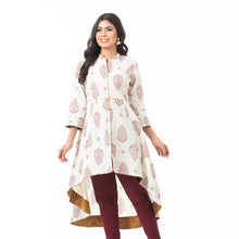 Load image into Gallery viewer, Womens Off-White Fusion Kurti
