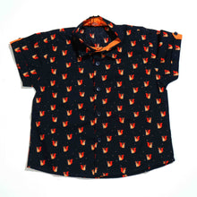 Load image into Gallery viewer, NEW BORN BOYS SHIRT- NAVY PRINT
