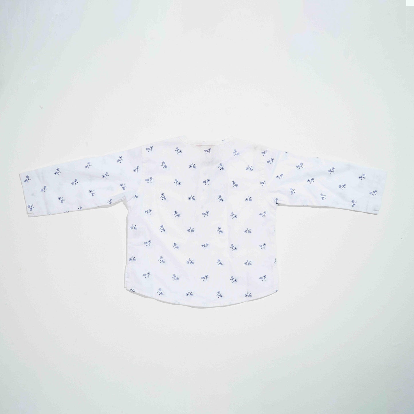 New Born Boys 2Pcs - White Print