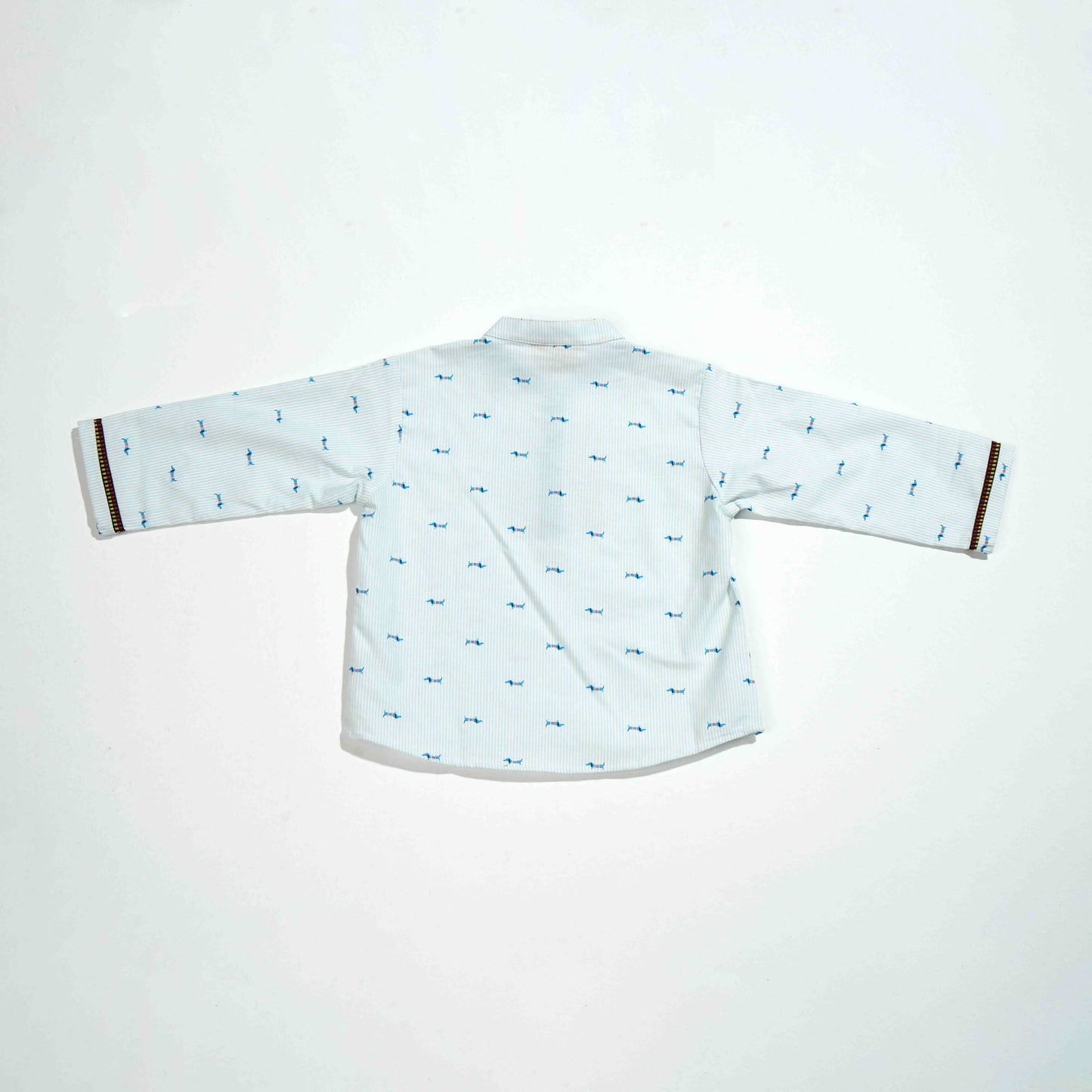 NEW BORN BOYS 2PCS-BLUE WHITE PRINT