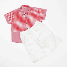 Load image into Gallery viewer, Newborn Boys Red 2-Piece Set
