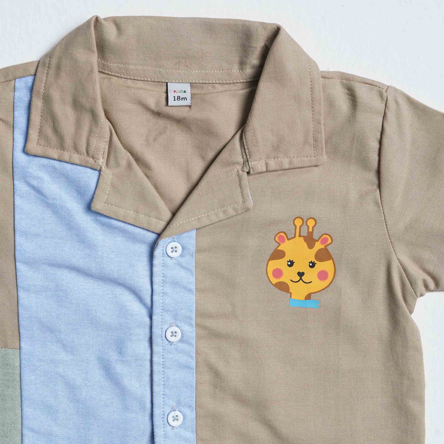 Newborn Boy's Grey Cotton Two Piece Set