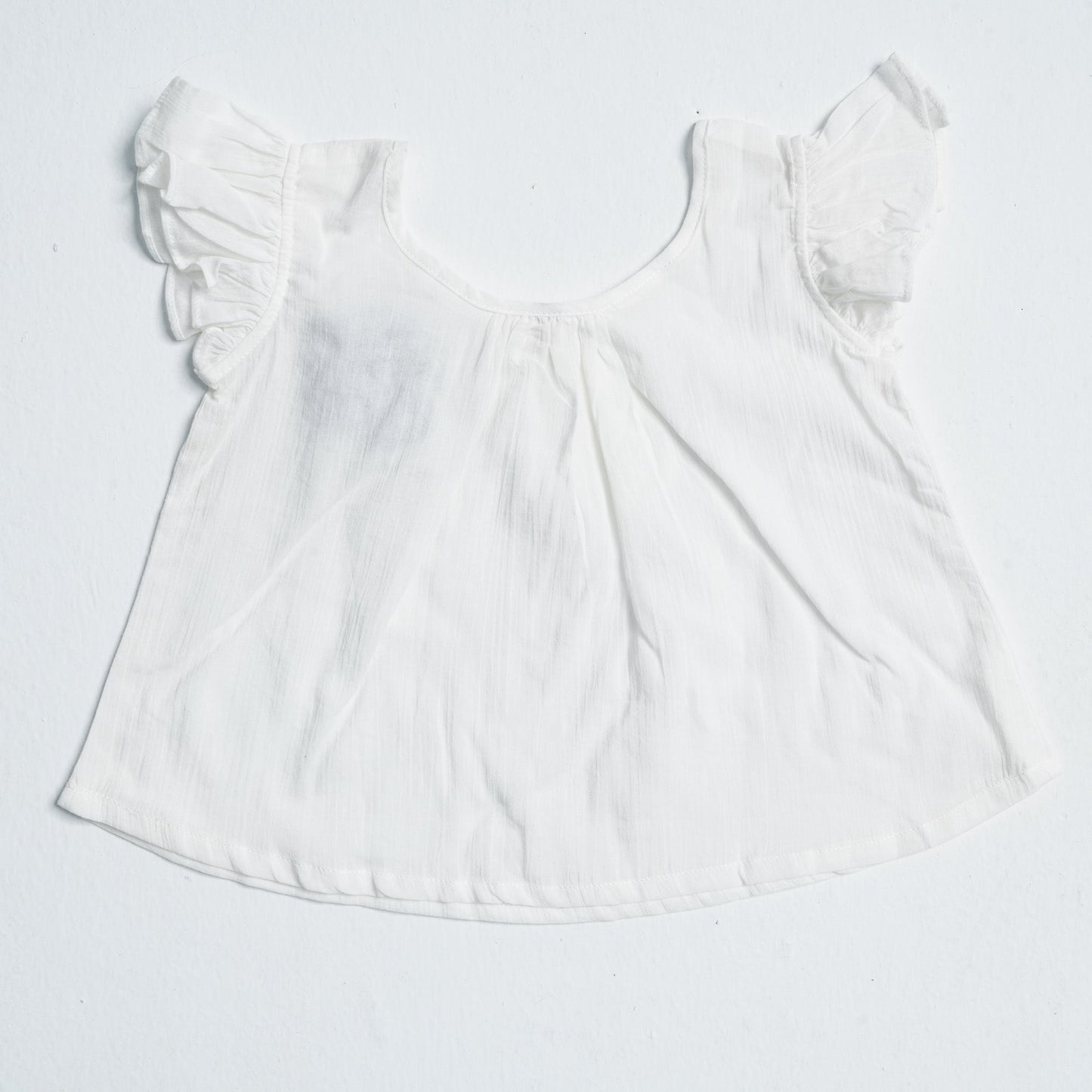 Newborn Girl's White Frock Set
