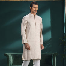 Load image into Gallery viewer, Men&#39;s Ivory Printed Panjabi
