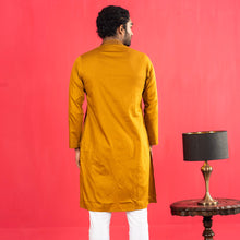 Load image into Gallery viewer, Mens Karchupi Panjabi- Yellow Ochre
