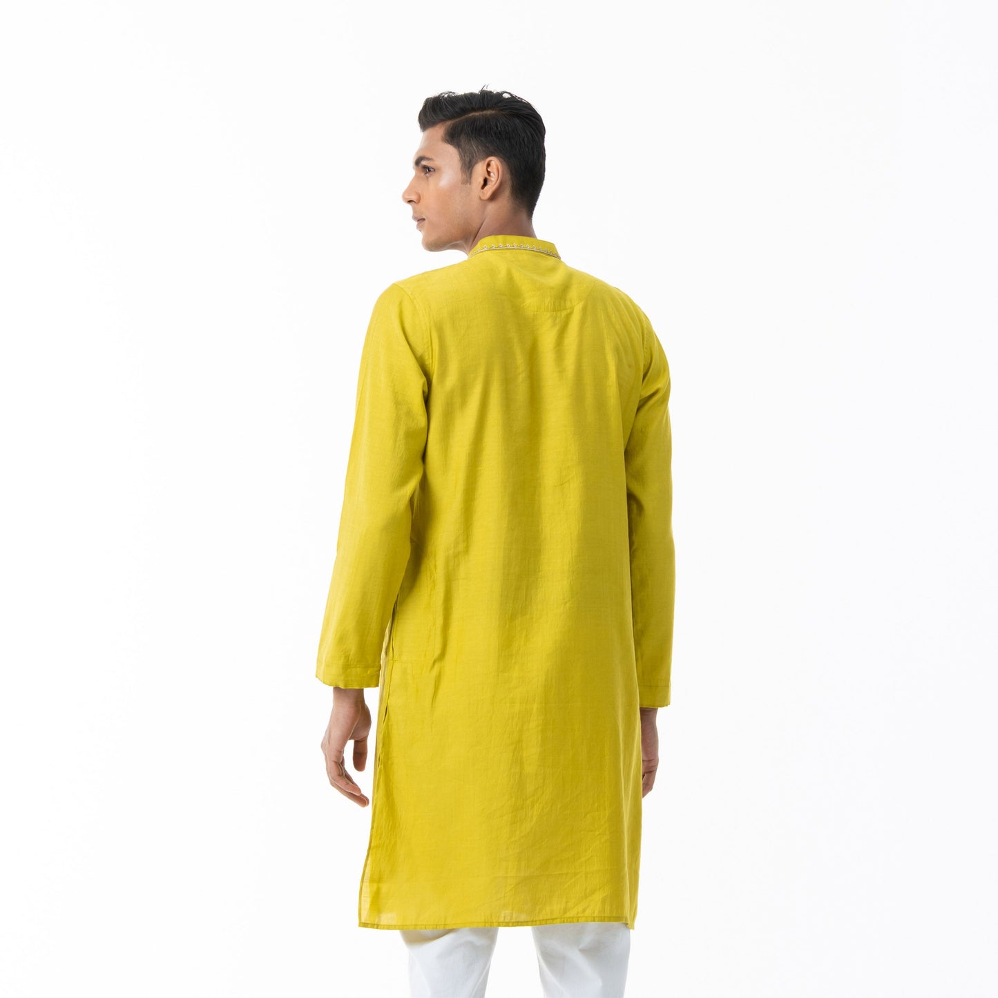Mens Mustard Karchupi Panjabi