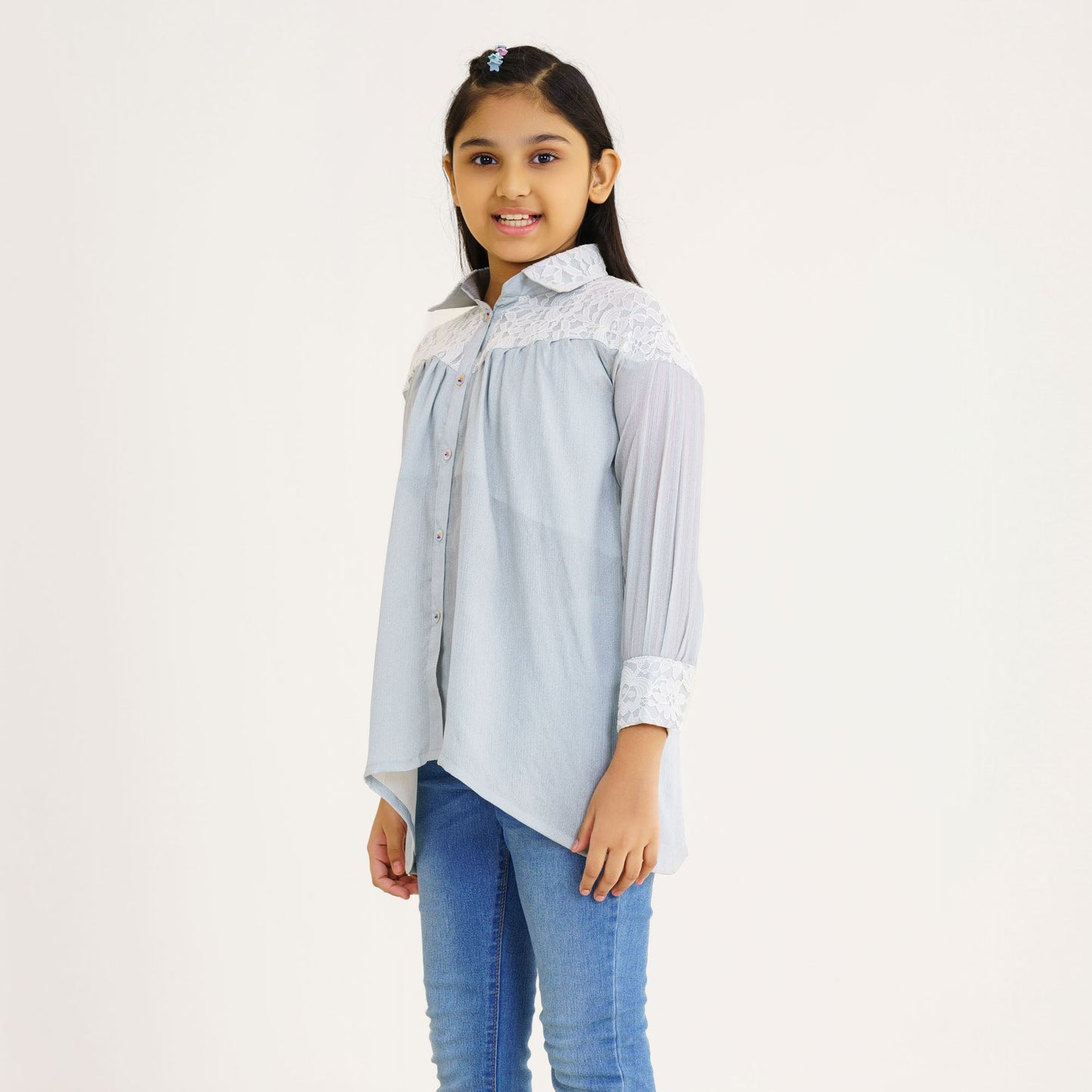Teen Girls Silver Tunic