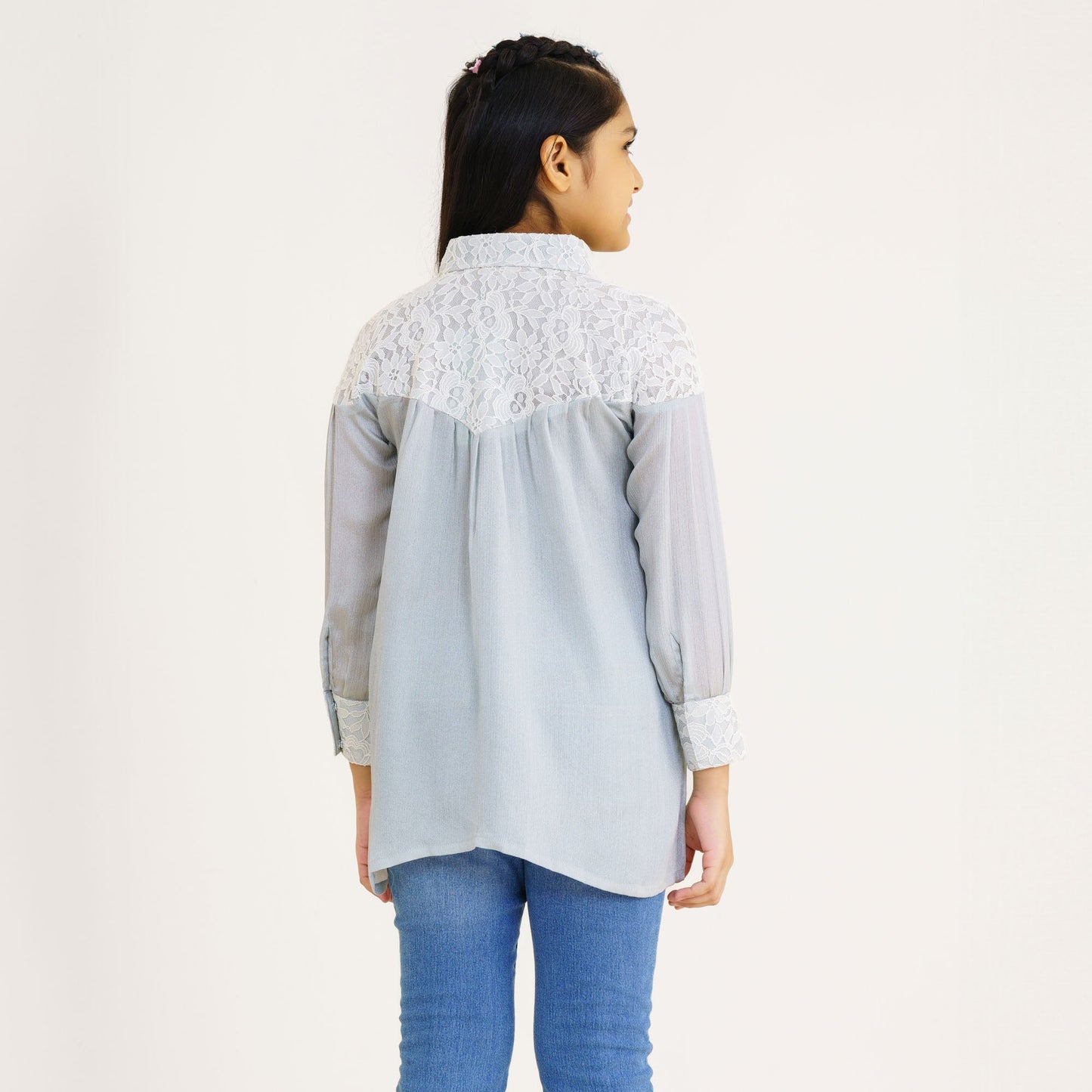 Teen Girls Silver Tunic