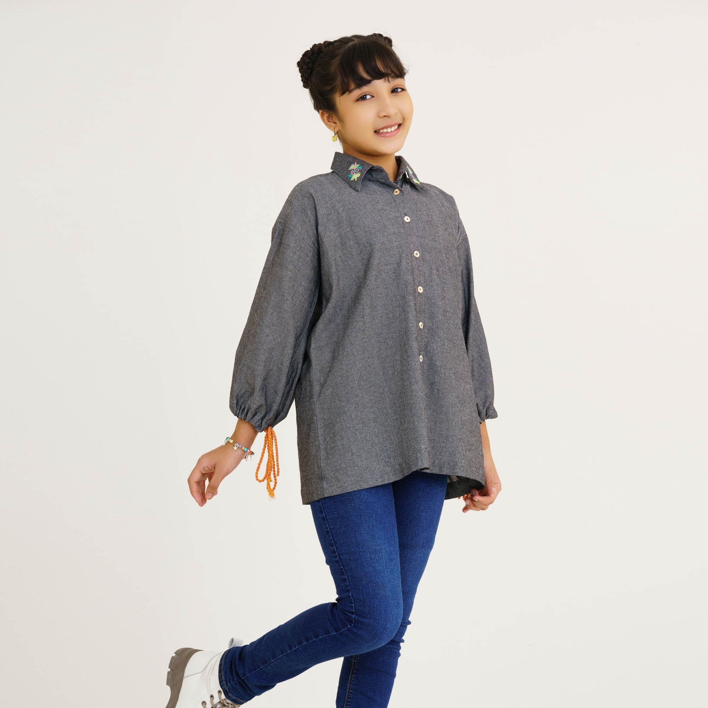 Girls Teen Black Tunic