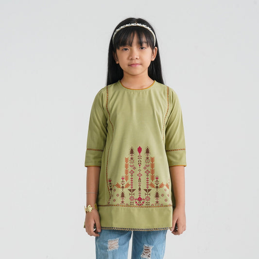 Girl's Green Tunic