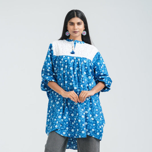 Women's Floral Cotton Tunic