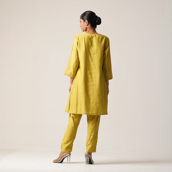 ETHNIC WORKWEAR 2PCS-MUSTARD