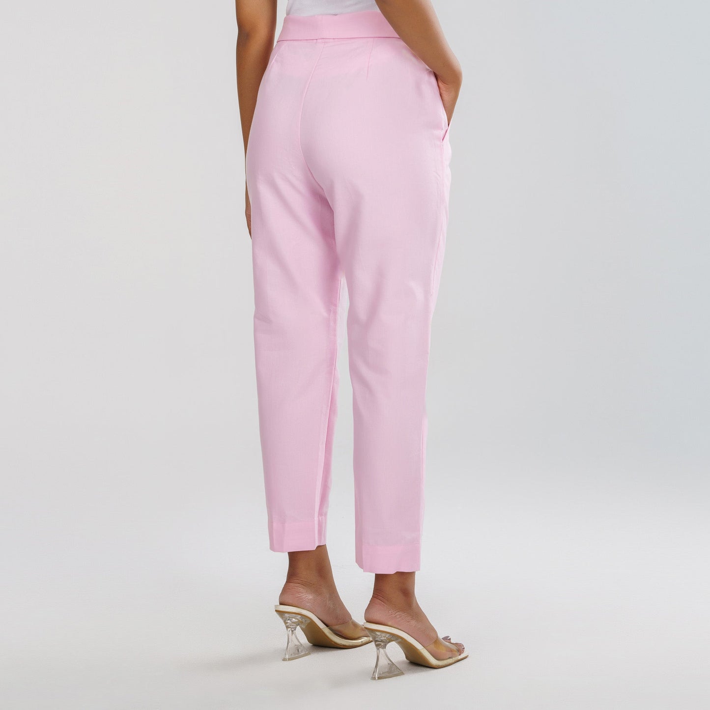 Women's Baby Pink Workwear Bottom