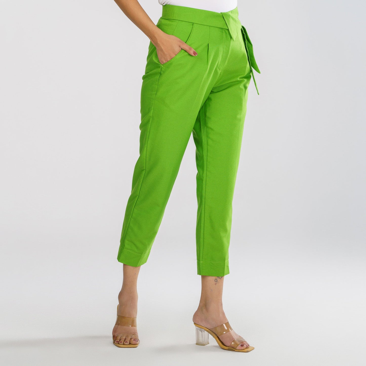 Women's  Parrot Green Workwear Bottom