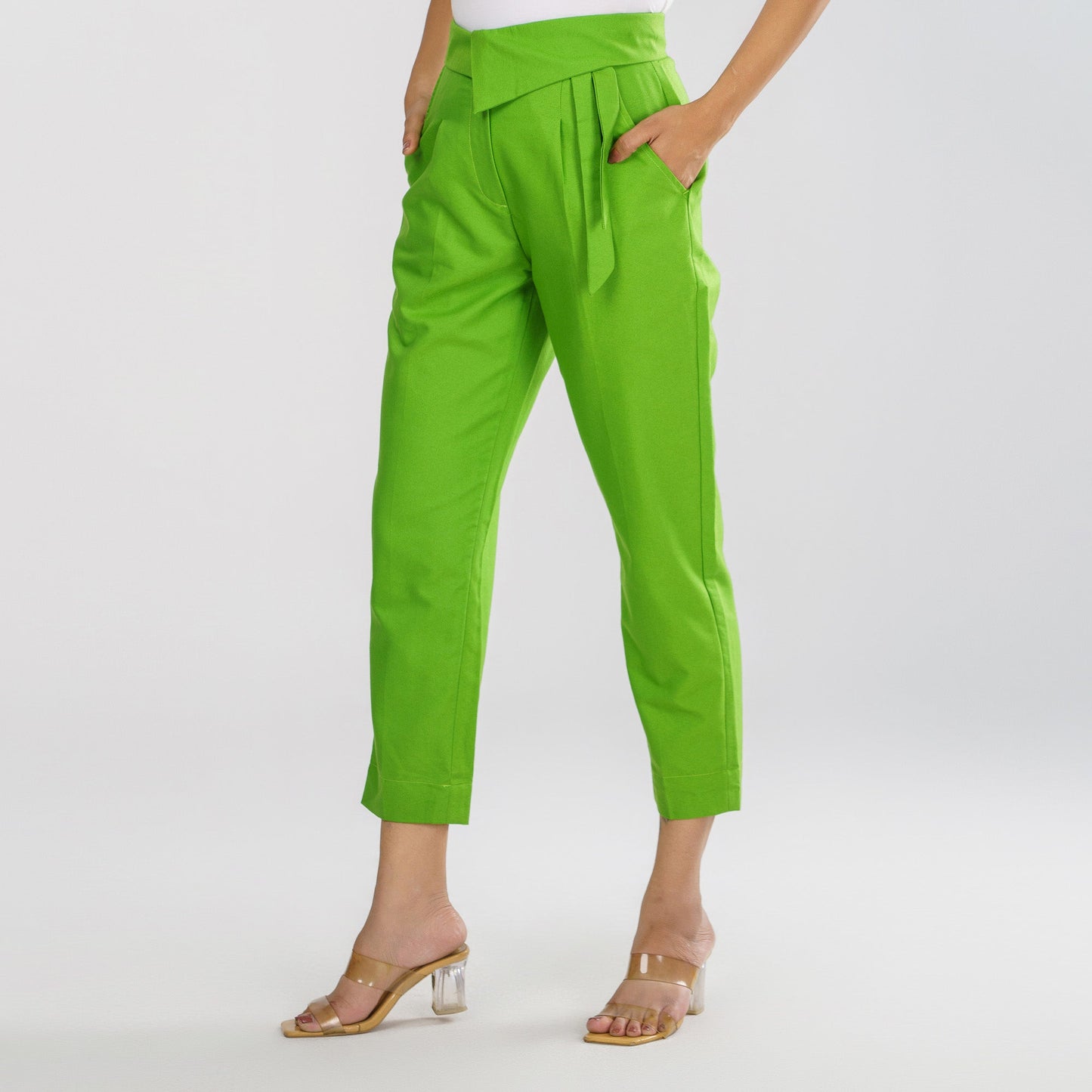 Women's  Parrot Green Workwear Bottom