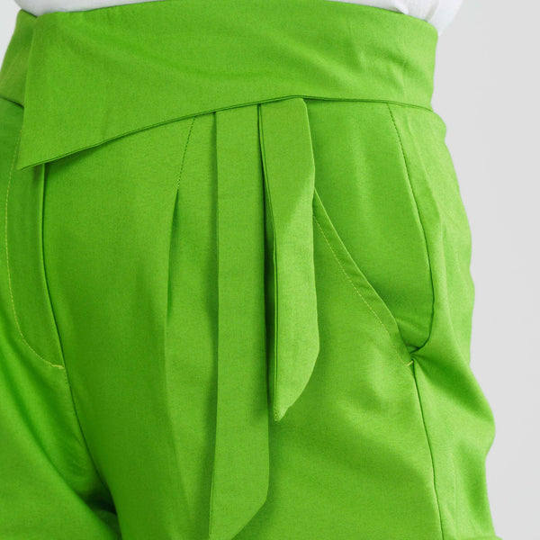 Women's  Parrot Green Workwear Bottom