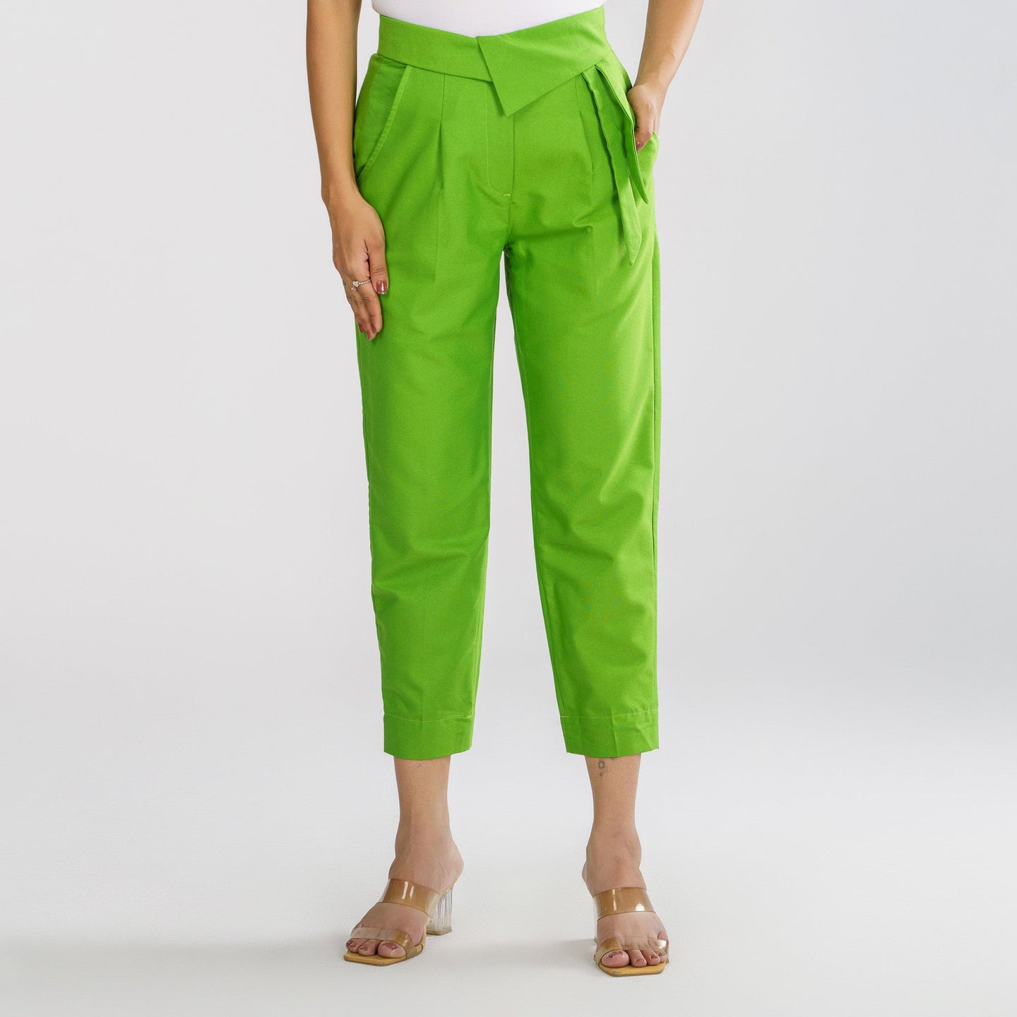 Women's  Parrot Green Workwear Bottom