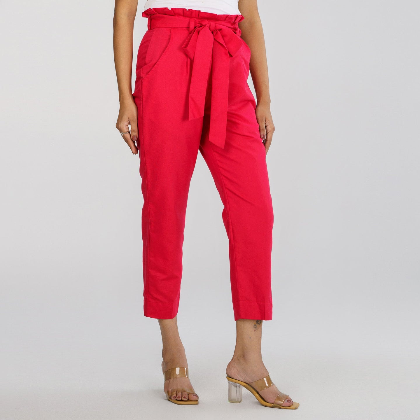 Women's Red Workwear Bottom