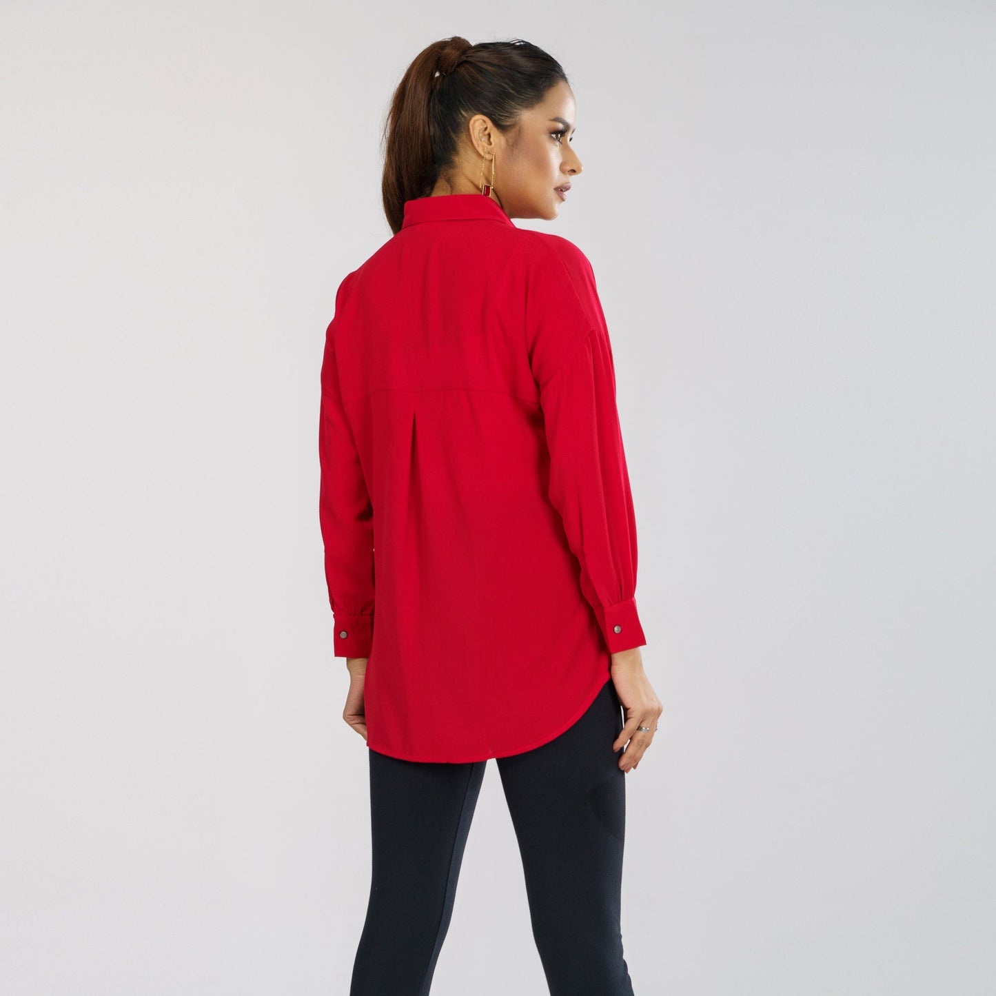 Women's Red Workwear Shirt