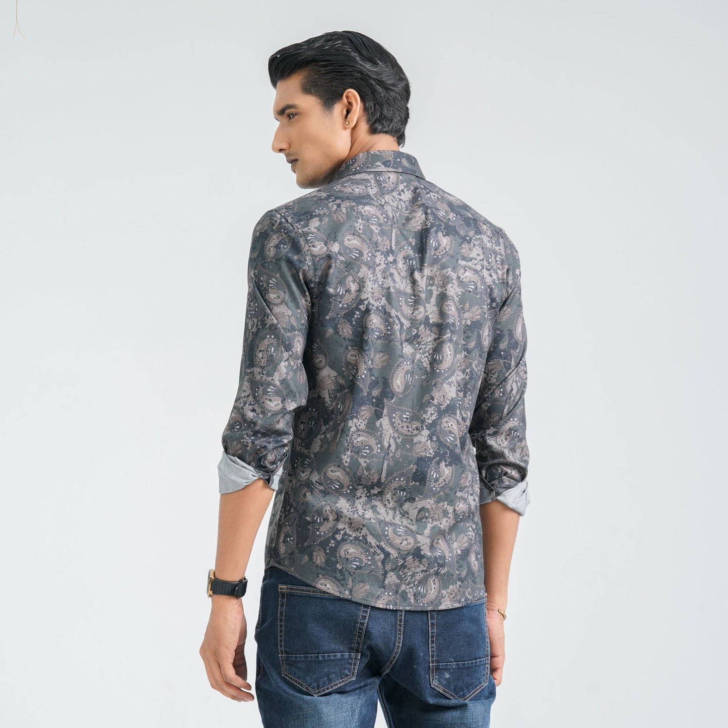 Menâ€™s Green Casual Shirt