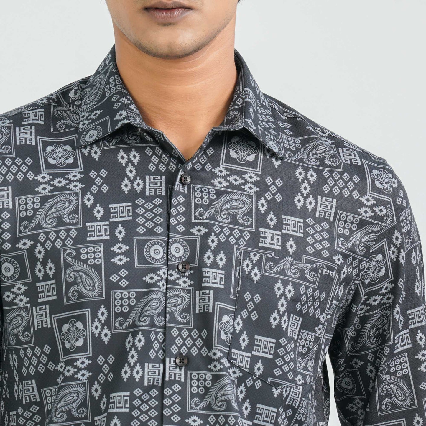 Menâ€™s Black Casual Shirt