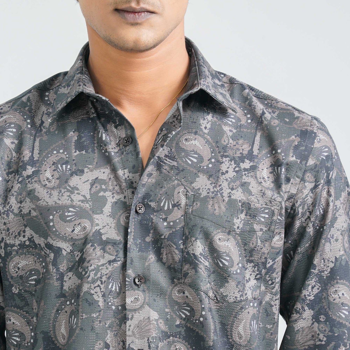 Menâ€™s Green Casual Shirt
